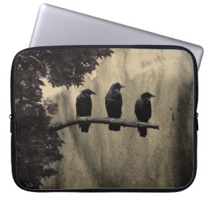Crows In Nature Laptop Sleeve