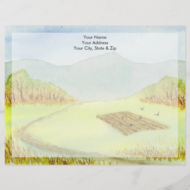 Crows in the Garden Letterhead (Front)
