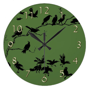 Crow Wall Clocks | Zazzle.ca