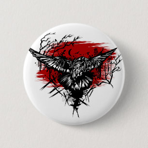 Crows Night 2 Inch Round Button