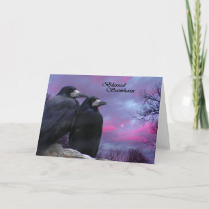Crows Pagan Samhain card