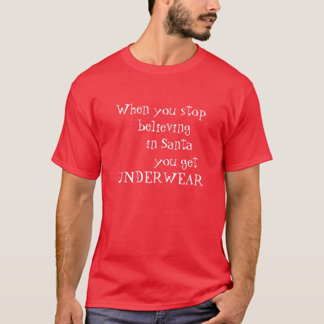 Croyance de père Noël de T-shirt (Devant)