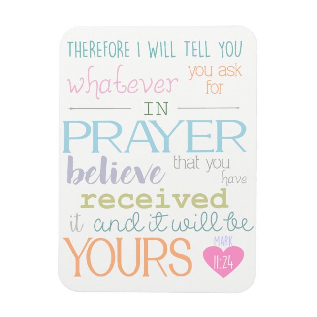 croyance prière christian magnet verset bible (Vertical)