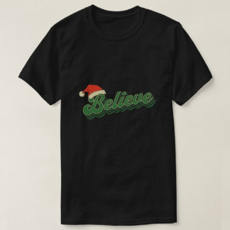 Croyance Tshirts Typographie Moderne Noir