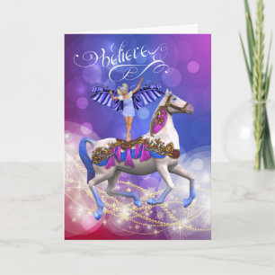 CROYEZ ! Cheval de Noël et carte de Féerie