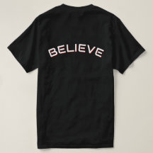Croyez Citation Inspirante T-Shirt Noir pour Homme