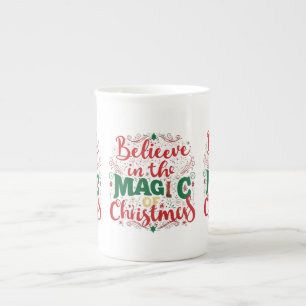 Croyez en la magie de Noël - Bone China Mug