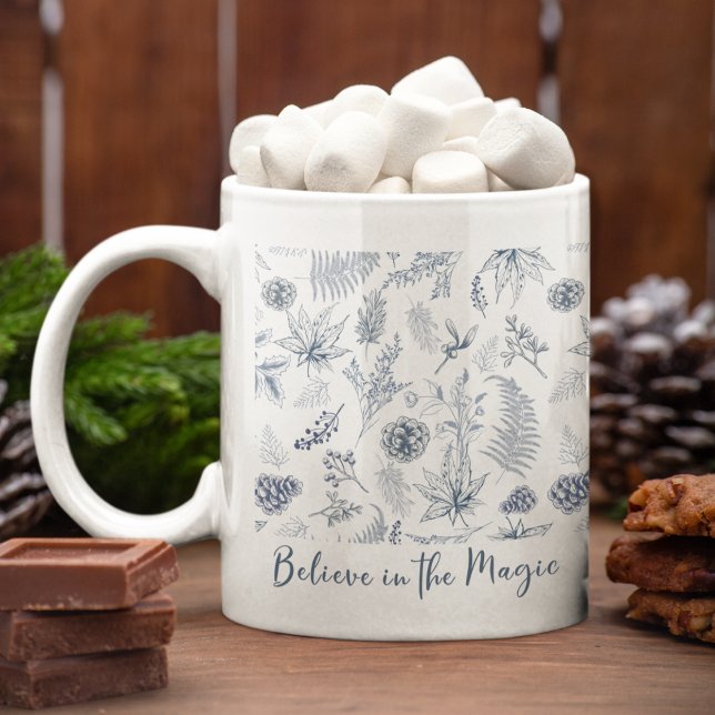 Croyez En La Mug De Café Botanique Magique (Créateur téléchargé)