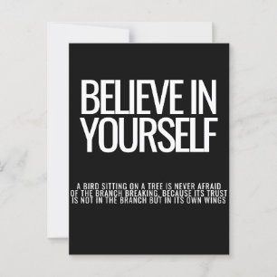 Croyez En Vous - Carte Postale De Citation Inspira