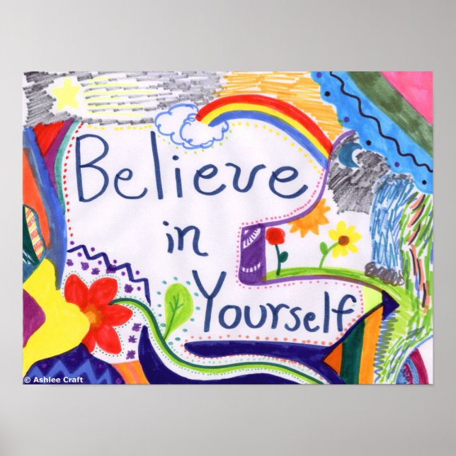 Croyez en vous Motivational Poster (Devant)
