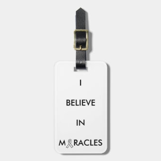 "croyez étiquette de bagage à miracles"