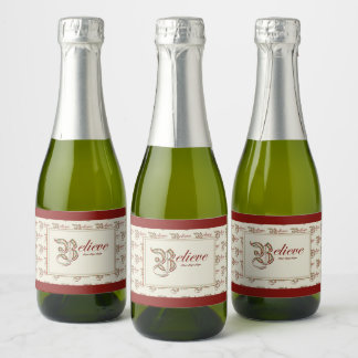 Croyez Mini Sparkling Wine Étiquette