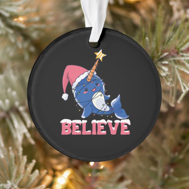 Croyez Narwhal Noël Fée Lumières (Arbre)