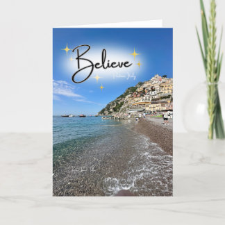 Croyez Positano Italie Carte de Noël