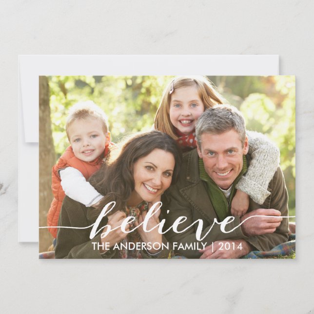Croyez simplement Carte photo de vacances 2014 (Devant)