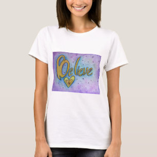 Croyez Word Inspirational Custom Art T-shirts