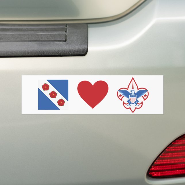 Crozet Aime Scouts Sticker Bumper (En voiture)