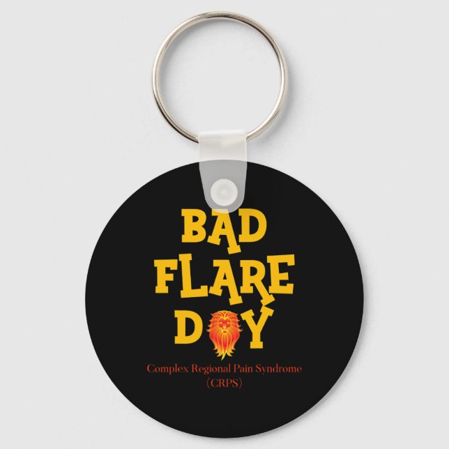 Crps Awareness Byd Flare Day  Keychain (Front)