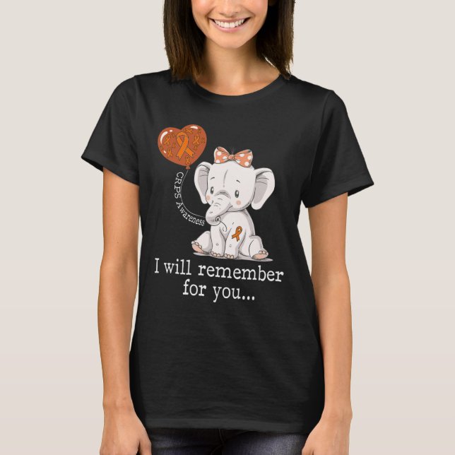 CRPS Awareness Elephant  T-Shirt (Front)