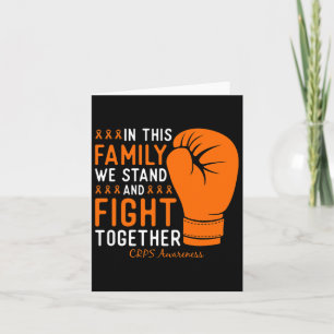 Crps Awareness Family Fight Support Boxing Glove Card