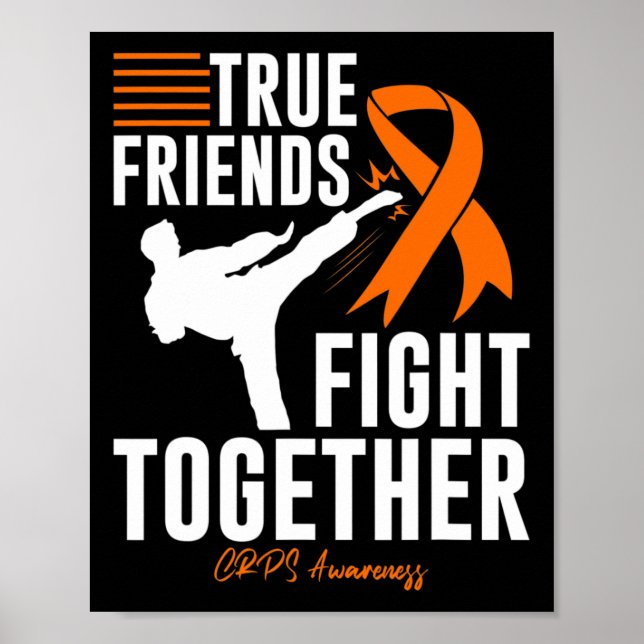Crps Awareness Friend Support Martial Arts  Poster (Front)