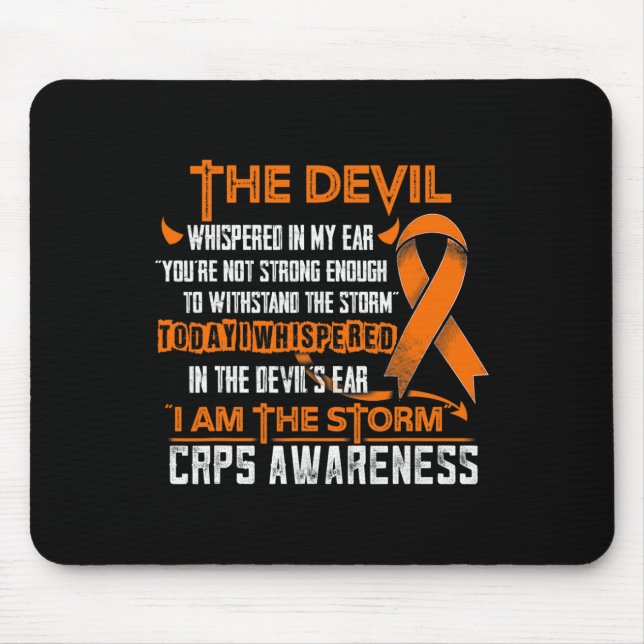 Crps Awareness I Am The Storm Devil  Mouse Pad (Front)