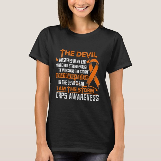 Crps Awareness I Am The Storm Devil  T-Shirt (Front)