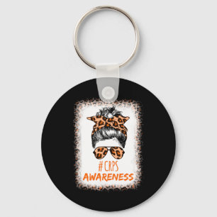 Crps Awareness Month Orange Ribbon Keychain