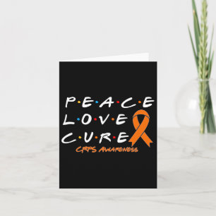 Crps Awareness Peace Love Cure Card