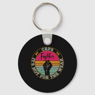 Crps Awareness Retro Fighter Warrior Idea Men Wome Keychain