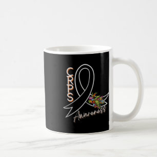 Crps Awareness Ribbon - Front And Back Design Coffee Mug