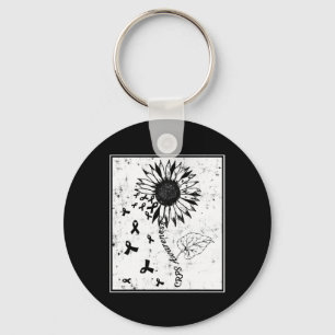 Crps Awareness Sunflower Distressed Keychain
