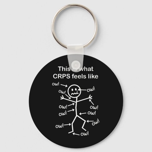 Crps Awareness - This Is What Crps Feels Like  Keychain (Front)