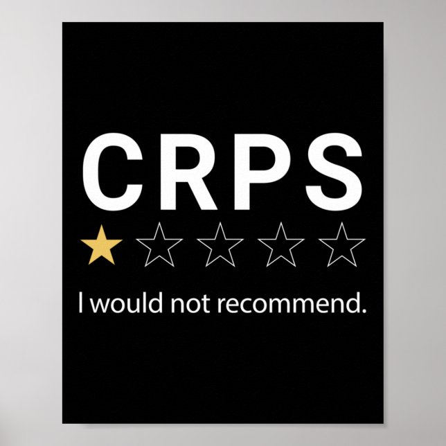 Crps I Would Not Recommend Crps Warrior Rsd Crps A Poster (Front)