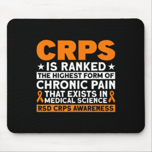 Crps Is Ranked The Highest Pain Rsd Crps Awareness Mouse Pad