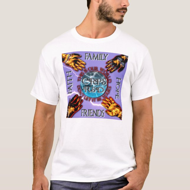CRPS Keeping our World Turning Prpl TEE (Front)