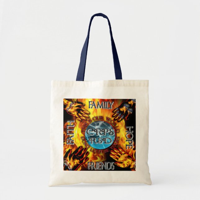 CRPS Keeping our World Turning  Tote Bag (Front)