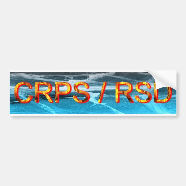 CRPS / RSD Fire & Ice Bumper Sticker (Front)