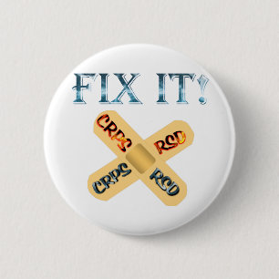 CRPS / RSD Fix It ! Band Aid X 2 Inch Round Button