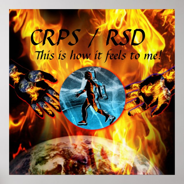CRPS/RSD This is how it feels to me!  Blzn Poster (Front)