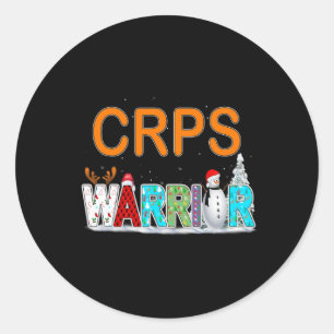 Crps Warrior Awareness  Classic Round Sticker
