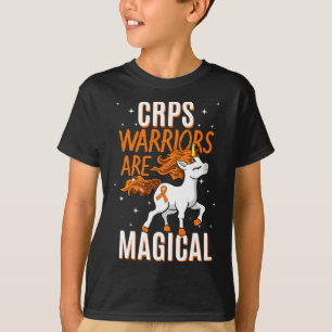 CRPS Warrior Magical Unicorn Orange Ribbon Causalg T-Shirt