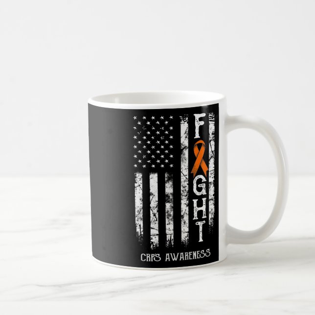 Crps Warrior Us Flag Rsd Crps Awareness  Coffee Mug (Right)