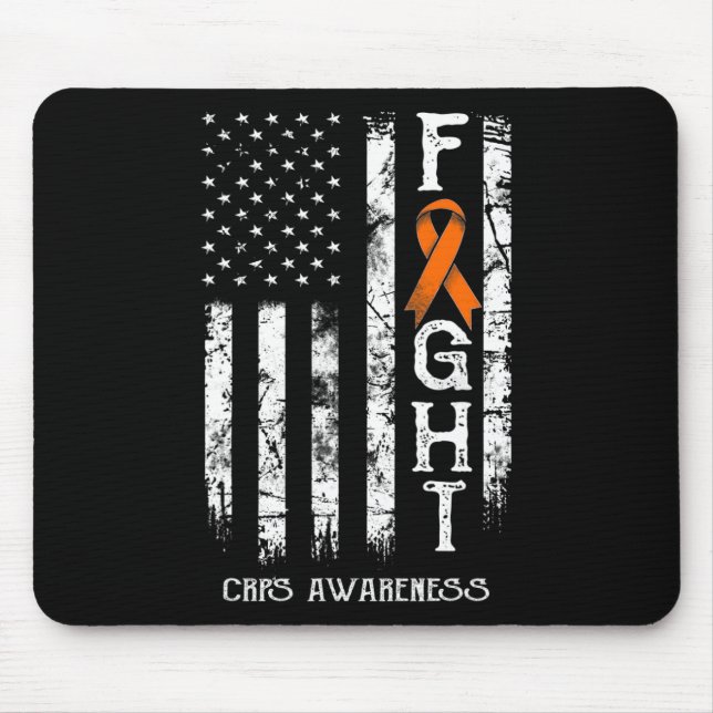 Crps Warrior Us Flag Rsd Crps Awareness  Mouse Pad (Front)