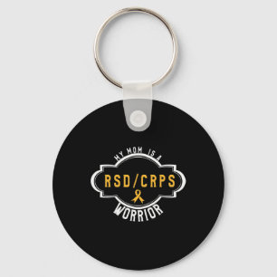 Crpsrsd Awareness Orange Ribbon Tee Gift For Mom  Keychain