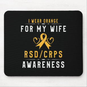 Crpsrsd Awareness Orange Ribbon Tee Gift For Wife  Mouse Pad