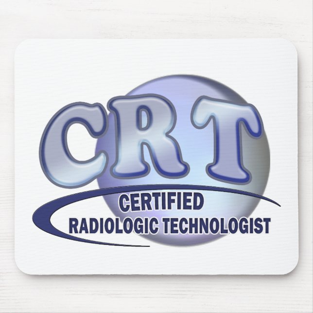 CRT CERTIFIED RADIOLOGIC TECHNOLOGIST  BLUE LOGO MOUSE PAD (Front)