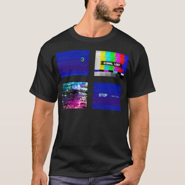 Crt Vaporwave Tv Vhs 	 Pack T-Shirt (Front)