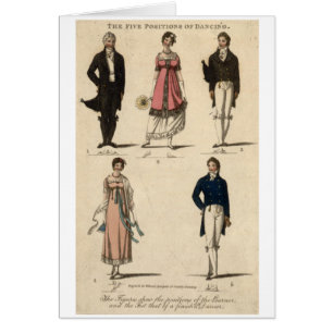Cru - 5 positions de la danse (ère de Regency),