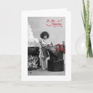 Cru à ma carte de Valentine (noir et blanc et